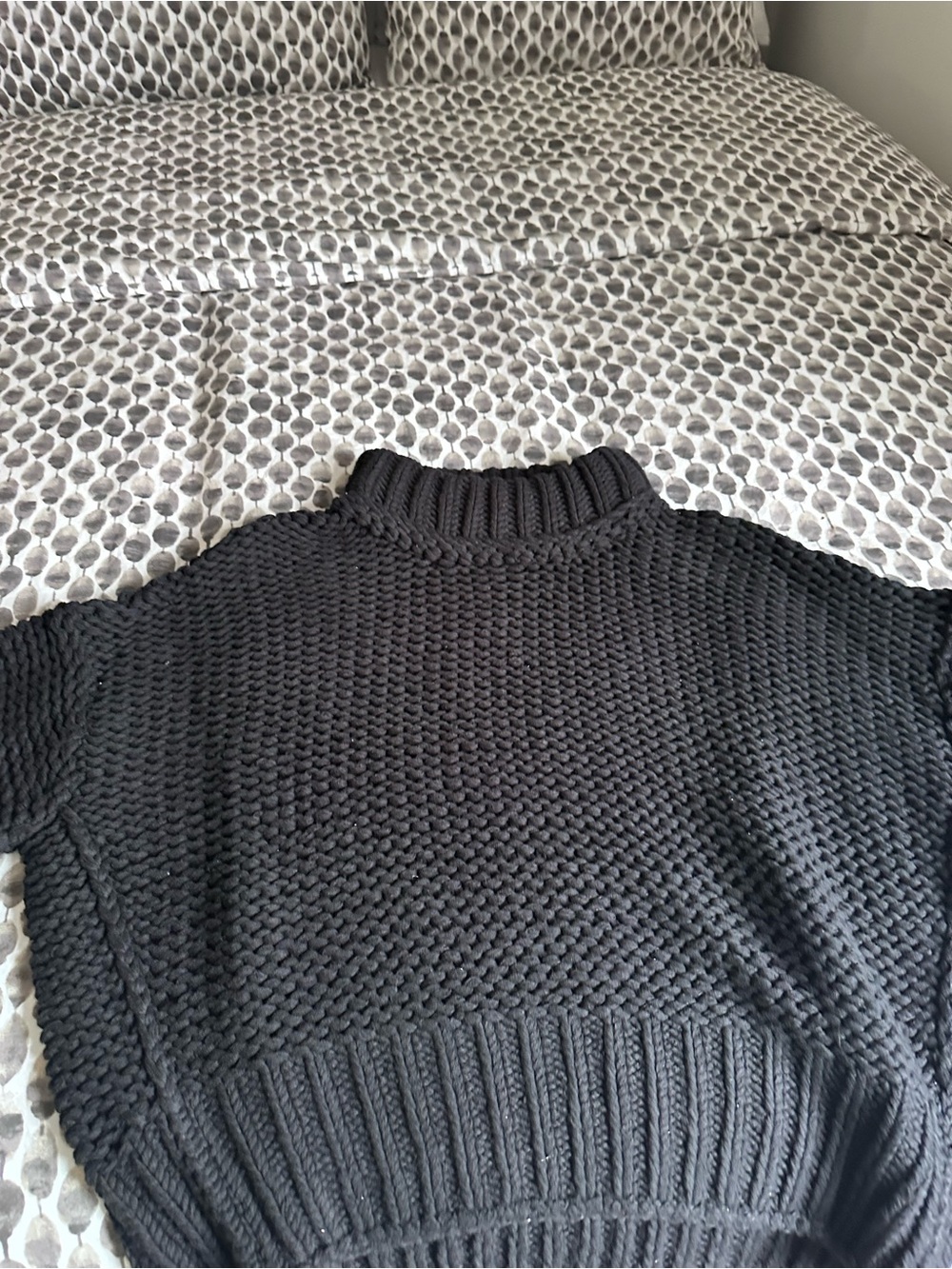 *FREE PEOPLE*Chunky Knit Black Women's Sweater - Picture 4 of 6